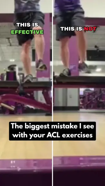 Most people doing landing exercises in ACL rehab are absorbing with the wrong jo