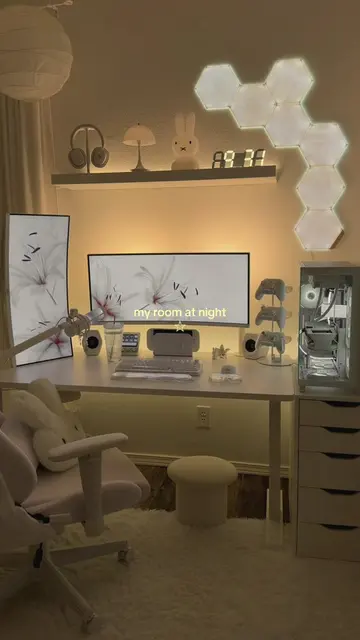 can’t wait to spend the weekend here #bedroominspo #GamingSetup #cozygamer #phys