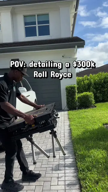 POV: detailing a $300,000 Rolls Royce. 👑✨ Some cars aren’t just transportation 