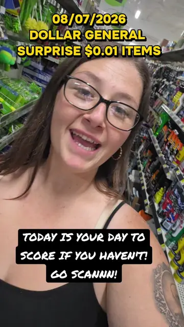 RUNNNNN! Surprise penny items at Dollar General!! Today Friday Aug 7th!  #fyp #d