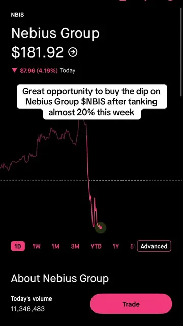 Who else is buying the dip on Nebius Group $NBIS #stockstobuy #stockmarket #nebi