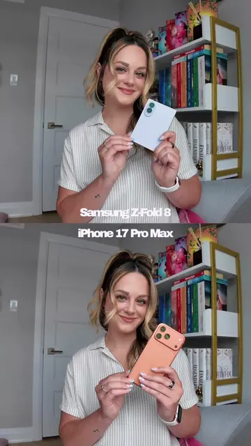Back camera test: iPhone 17 Pro Max vs. Samsung Galaxy Z Fold8! 💫🦋 I can't get