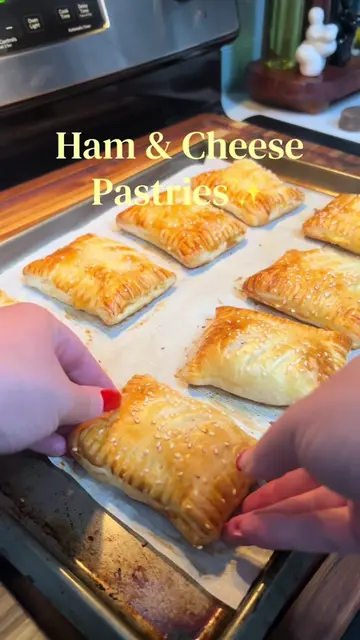 BRB..Making These Again 🤭😮‍💨 #hamandcheese #pastry #tiktokrecipecontest #Easy