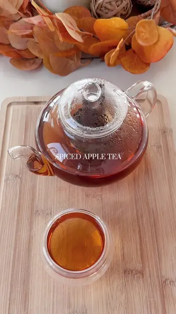 Spiced apple tea ✨🍎🫖🍁 This tea recipe is perfect for the Fall season!  #tea #