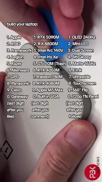 build your laptop (repost) #Tech #samsung #macbook #rog #gaming 