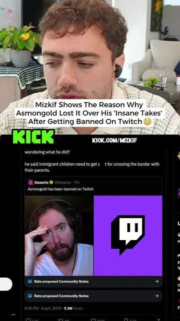 Mizkif Shows The Reason Why Asmongold Lost It Over His 'Insane Takes' After Gett