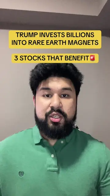 Trump investing billions into rare earth magnets! #stock #stocks #stockmarket #i