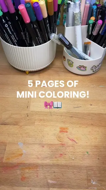 🎀📖 MORE mini coloring for y’all! 🥹 you guys really enjoyed the first segment,