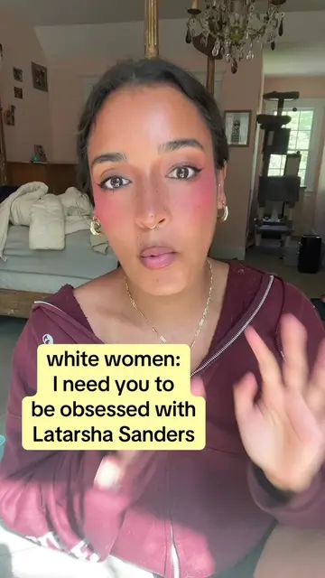 white women!! I need you to be obsessed with Latarsha Sanders 🚨 #lindsayclancy 