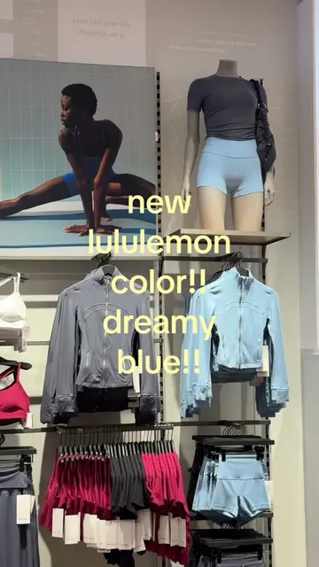 linked in my bio!! she’s more powder blue compared to seafoam!! 🩵 #lululemonnew