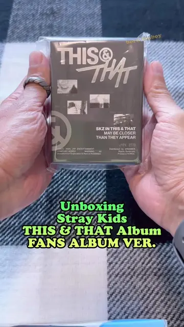 Unboxing Stray Kids - THIS & THAT Album FANS ALBUM VER. 🏷️ 13,400 won / USD 9.5