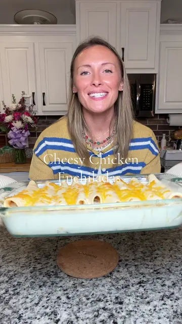 Southern style cheesy chicken enchiladas 🤤🧀 So creamy and delicious!  @Caraway