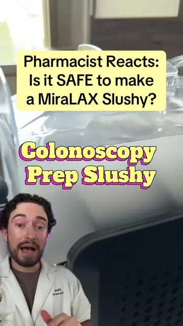 Someone put their MiraLAX colonoscopy prep in a Ninja Slushi… but does turning i
