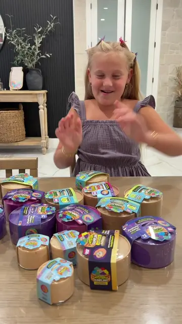 Dumpling reveal! 🥟 I love how she puts them to bed before opening another 😂 #d