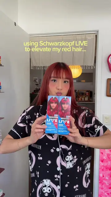 cool girl maxxing in my red hair 🍒 she looks this good thanks to @SchwarzkopfAN