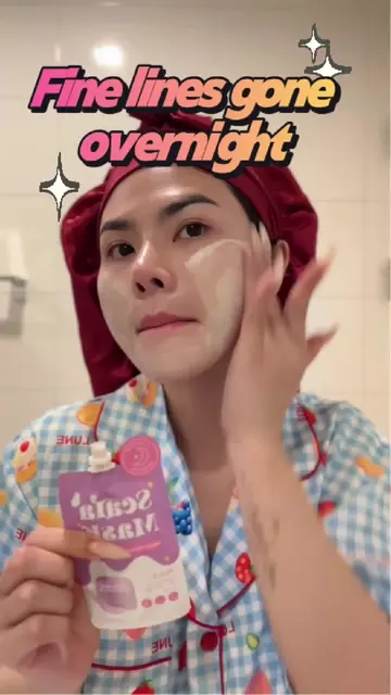 Nak glowing masa kenduri/Raya? Start using this whitening sleep mask now! 🌙✨#sk