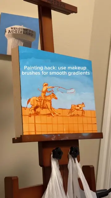 The ultimate painting hack #paintinghack #artisthack #oilpaintingtips #oilpaint 