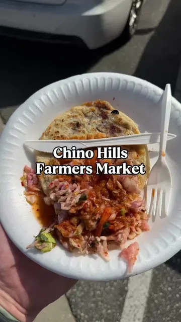 I love when a farmers market has hot food vendors. Chino Hills Farmers Market ha