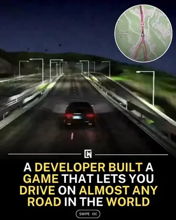 A developer built a game that lets you Drive on almost any road in the world 🌍 