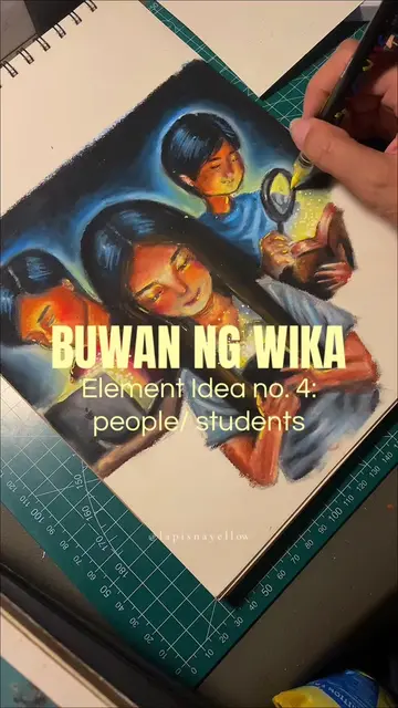 Buwan ng Wika 2026 poster making element idea no.4: people/ students using ai as