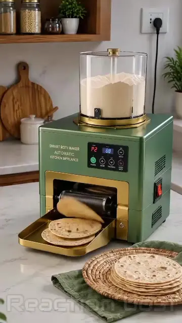 😱 This Automatic Roti Maker Looks Too Real! 🔥 | Future Kitchen Gadget #RotiMak