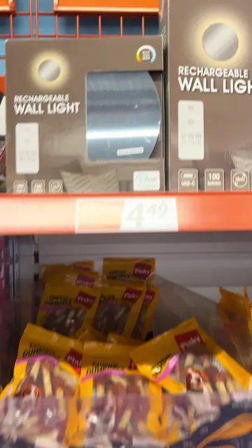 No wiring, no electrician… and only €4.49 👀💡 This rechargeable wall light come