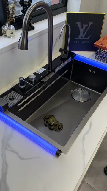 Is that a sink or a gaming setup? 