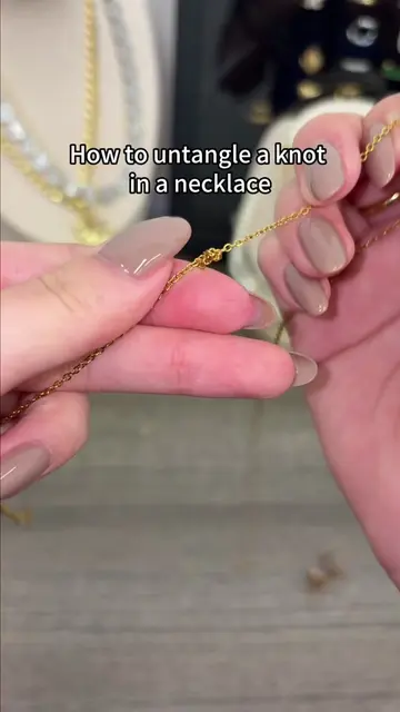 Stubborn necklace knot? A single stud earring post works it loose in seconds. 20