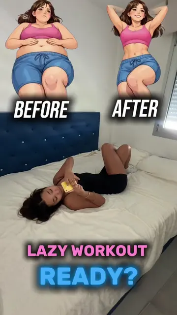LAZY WORKOUT IN BED 🔥🛏️ #workoutfromhome #tipsforgirls #lazyworkout #burnfat 