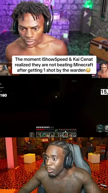 The moment IShowSpeed & Kai Cenat realized they are not beating Minecraft after 