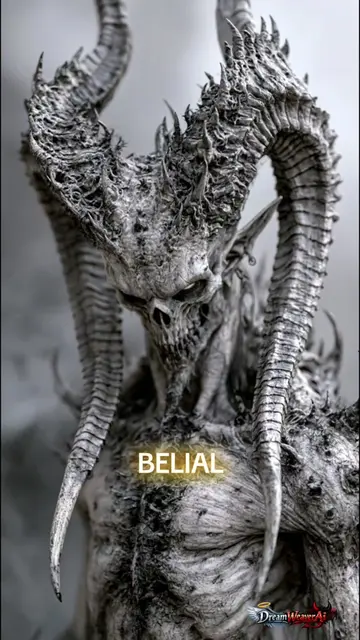 Six faces of demons Belial, Behemoth Beelzebub, Asmodeus, Satanas and Lucifer. E