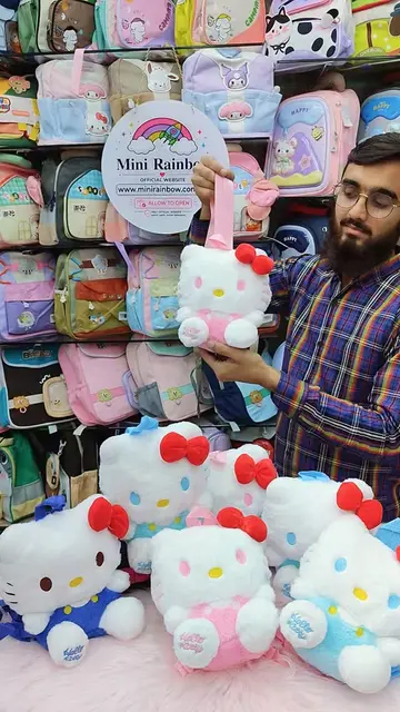 Kitty Plush Backpacks For Girls 😻 COD Available  #bags #hellokitty #girlsbag #m
