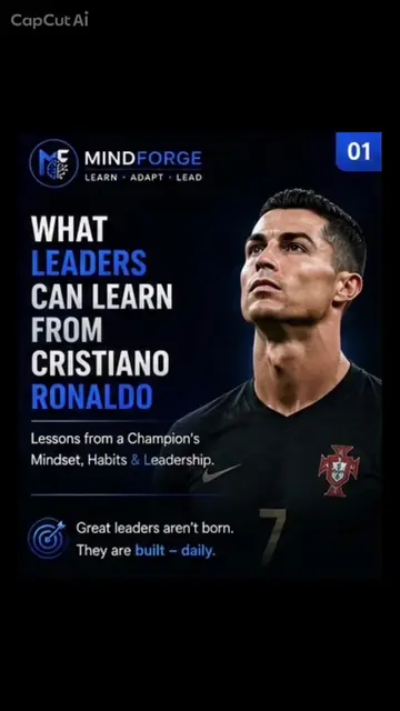 What can leaders learn from Cristiano Ronaldo? ⚡ Greatness isn’t built in one sp