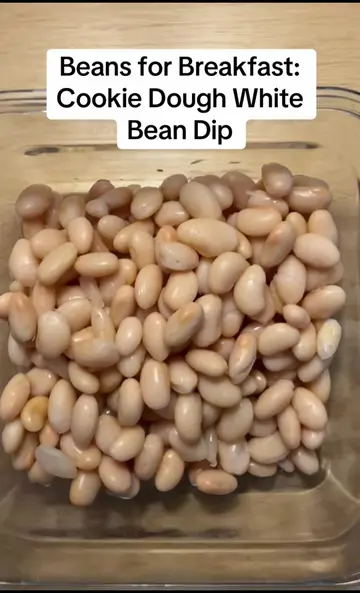 Cookie Dough White Bean Dip 1 can white beans, drained and rinsed very well 2 tb