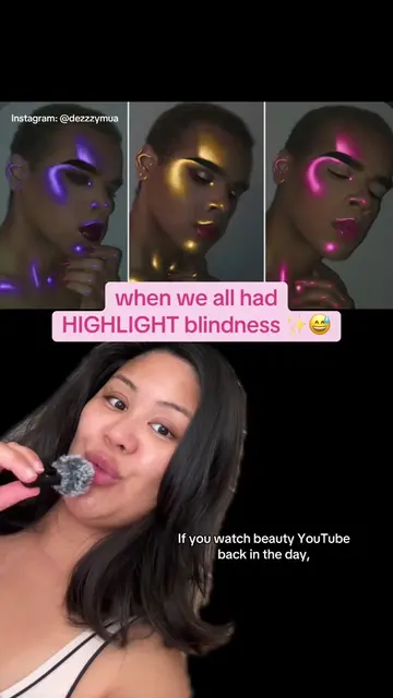 When we all were obsessed with highlighting! 🪩📸#beautyguru #nostalgia #millenn