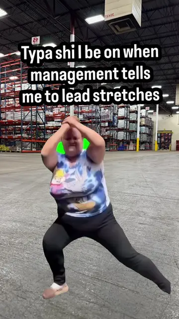 I’m lying, management does let us stretch . . . #warehouseworker #bluecollarboys