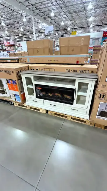 Costco just dropped one of the coziest home finds with this Tresanti Fireplace M
