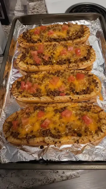 Taco Beef Garlic Bread Boats
 Ingredients
 Italian bread loaf – The base for the