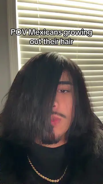 It looks cool #emo #mexican #fyp #longhair #miguel 