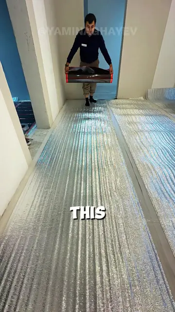This Guy Reinvented Underfloor Heating🔥 #floorheating #homeheating #heating #en