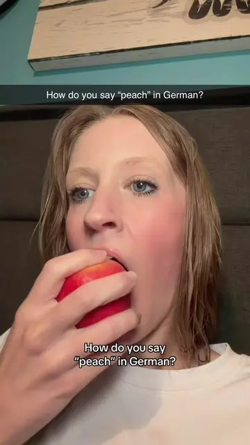 Learning how to say peach in German #LanguageLearning #learngerman #student #pin