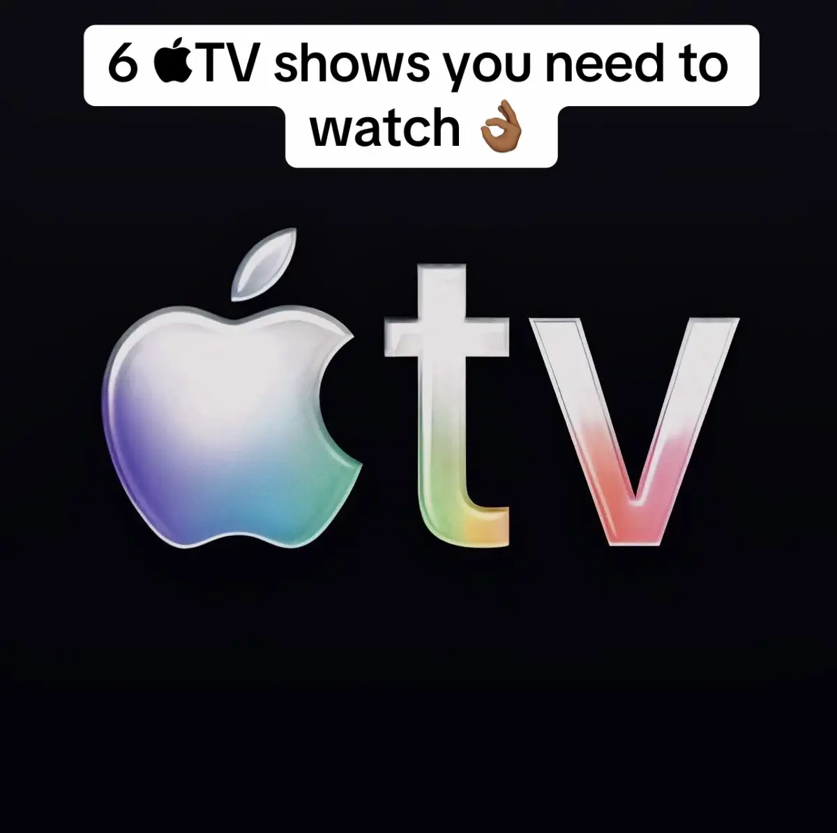 If you have Apple TV+ and don't know what to watch next... START HERE 👌🏾👌🏾#a