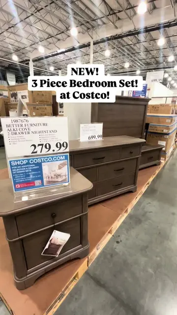 Costco has a new three piece bedroom furniture set and i’m loving this color!  #