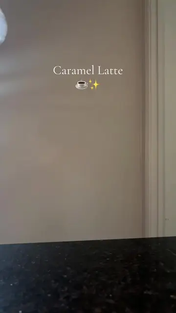 Kept it simple… and did my first repeat coffee 😳 #caramel #latte #coffee #coffe