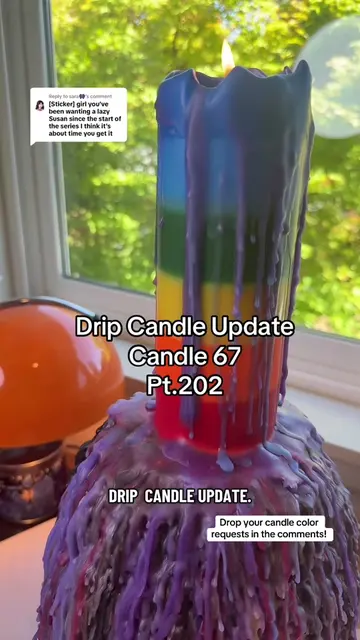 Replying to @sara👾 drop your drip candle questions and candle color requests fo