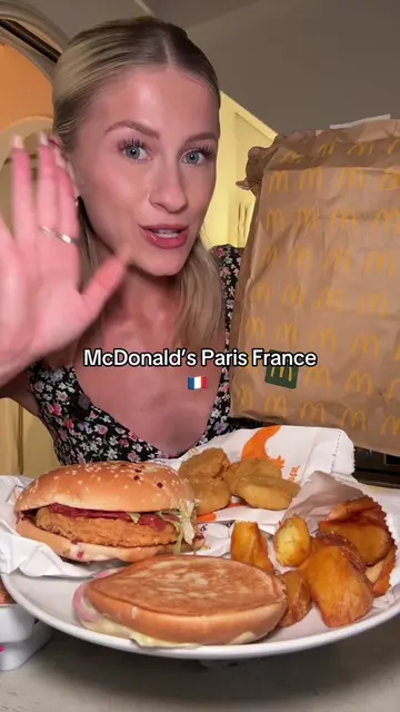 Trying McDonald’s in Paris! 🇫🇷 #mcdonaldsfrance #mcdonalds #Foodie #explore #p