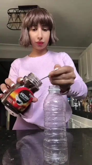 Cold Foam Iced Latte ☕️ #coffee #asmr #latte #satisfying #mukbang 