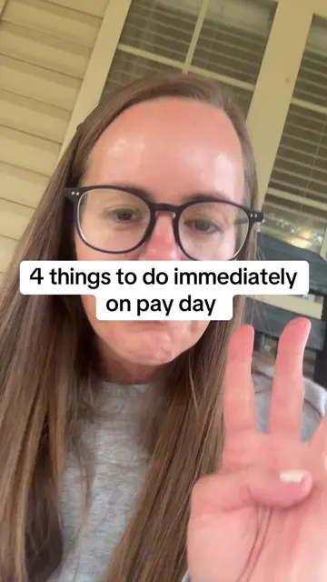 Four things to do immediately on payday #budget #savingmoney #frugalliving  #Tik