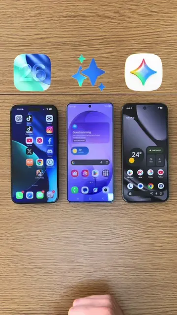 iOS 26 Siri vs Galaxy AI vs Gemini Voice assistant 🤯 #galaxyai #gemini #google 