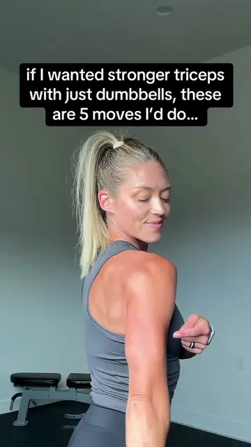 If you want stronger triceps, save these 5 dumbbell moves for your next upper bo
